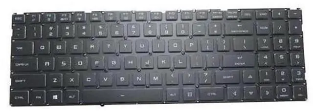 Alt view image 2 of 4 - No Backlit US English Laptop Keyboard for Gateway GGNC51518 GGNC51518-BK, Black, No Frame Replacement Keyboard