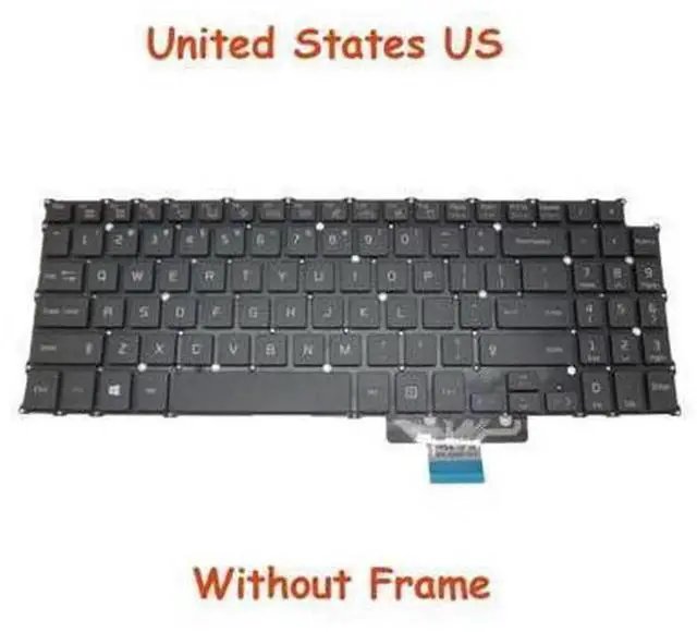 Main image of US English Black Laptop Keyboard Replacement for LG 15Z950 15U560, Part Number SG-80110-XUA SN5845 AEW73609812, Standard Layout Notebook Internal Keyboard Repair Part