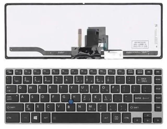 Main image of US English Backlit Laptop Keyboard Replacement Black for Toshiba Z40-A Z40-AK Z40-AB Z40 Notebook, Built-in Backlight Notebook Internal Keyboard Repair Replacement Part