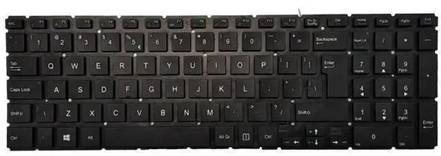 Alt view image 4 of 5 - US QWERTY Black Laptop Keyboard Replacement Compatible with MEDION AKOYA P6687 E6439 S6425 P6685 Notebook, Standard US Layout Internal Notebook Keyboard Repair Spare Part