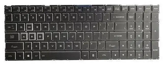 Main image of Black US English Laptop Replacement Keyboard Compatible with Quanta NL5 NL5A NL5C NL5E NL5T, OEM Part WBM15F23USJ920 AENL5U00010 Notebook Internal Keyboard Repair Spare Part