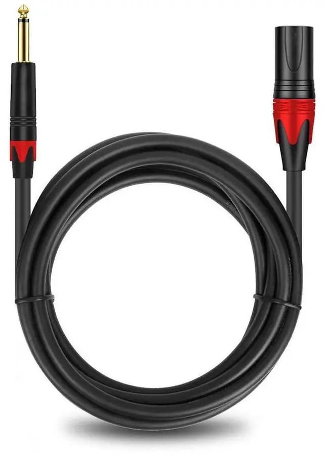 Main image of 6.35mm TRS to XLR Female Balanced Audio Cable, 1/4 Inch TRS to XLR Cord, Gold-Plated Connectors, 20AWG OFC Conductors, Suitable for Microphone, Mixer, Electric Guitar, Amplifier and Studio Recording
