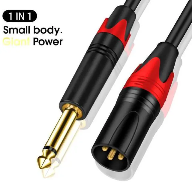 Alt view image 5 of 6 - 6.35mm TRS to XLR Female Balanced Audio Cable, 1/4 Inch TRS to XLR Cord, Gold-Plated Connectors, 20AWG OFC Conductors, Suitable for Microphone, Mixer, Electric Guitar, Amplifier and Studio Recording