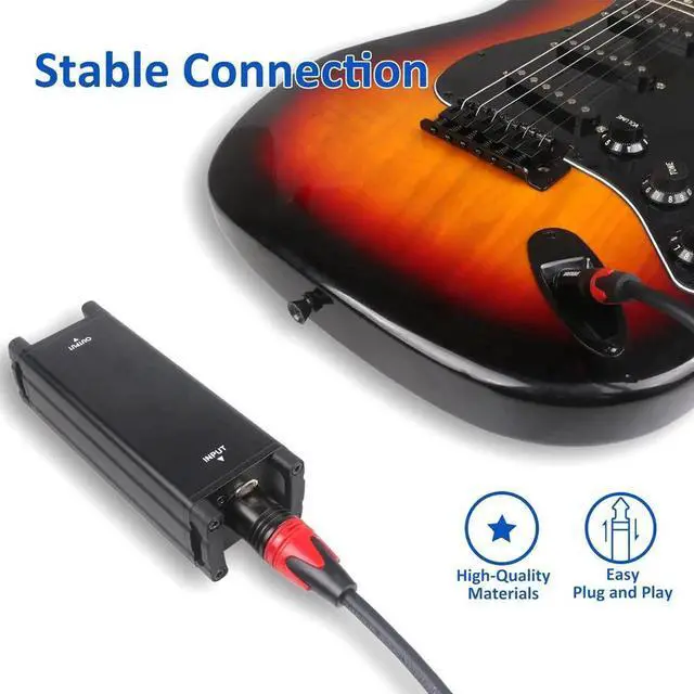 Alt view image 3 of 6 - 6.35mm TRS to XLR Female Balanced Audio Cable, 1/4 Inch TRS to XLR Cord, Gold-Plated Connectors, 20AWG OFC Conductors, Suitable for Microphone, Mixer, Electric Guitar, Amplifier and Studio Recording