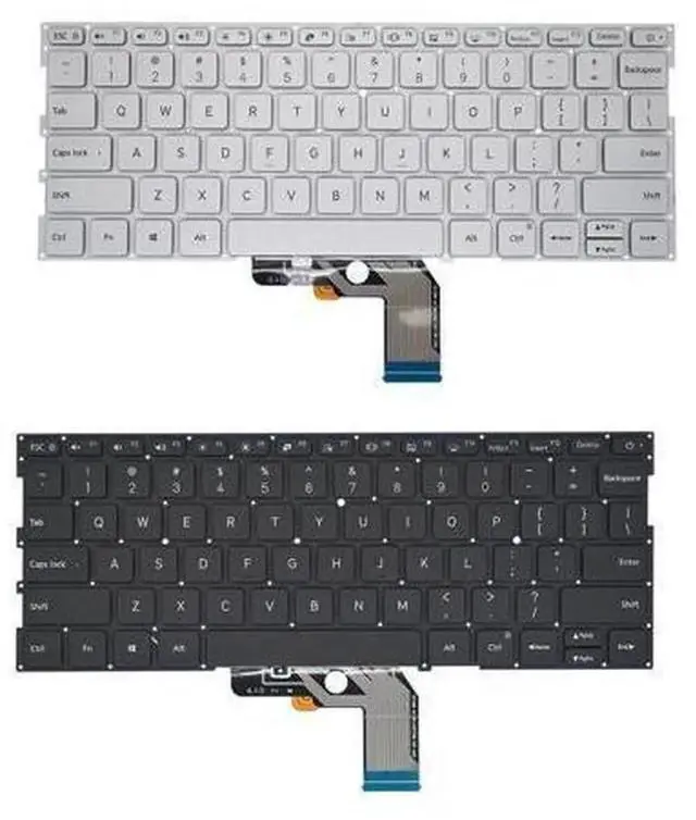 Main image of US English Laptop Replacement Keyboard for Xiaomi Mi Air 13.3 Inch 161301 TM1704 TM1703 TM1613R TM1604 Notebook, Standard US QWERTY Layout Internal Laptop Keyboard Repair Spare Part