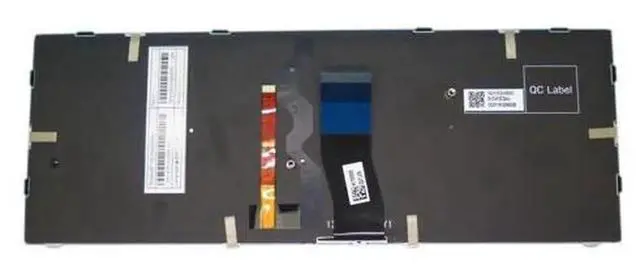 Alt view image 4 of 5 - UK Layout Backlit Laptop Replacement Keyboard for Clevo P640, OEM Part MP-13C26GBJ4303 6-80-P6400-190-1, Standard UK QWERTY Internal Notebook Keyboard Repair Spare Part