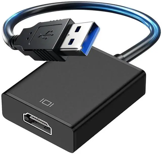 Main image of USB 3.0 to HDMI Adapter Supports 1080P@60Hz, Built-in Driver, Plug and Play External Video Graphics Converter for Laptops, Desktop PCs, Tablets Connect to HDTV, Monitors and Projectors
