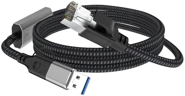 Main image of 2-in-1 USB 3.0 & USB-C to 2.5G Ethernet Adapter, 2500Mbps Wired Network Dongle, Plug and Play for Laptop, PC, Tablet and Smartphone