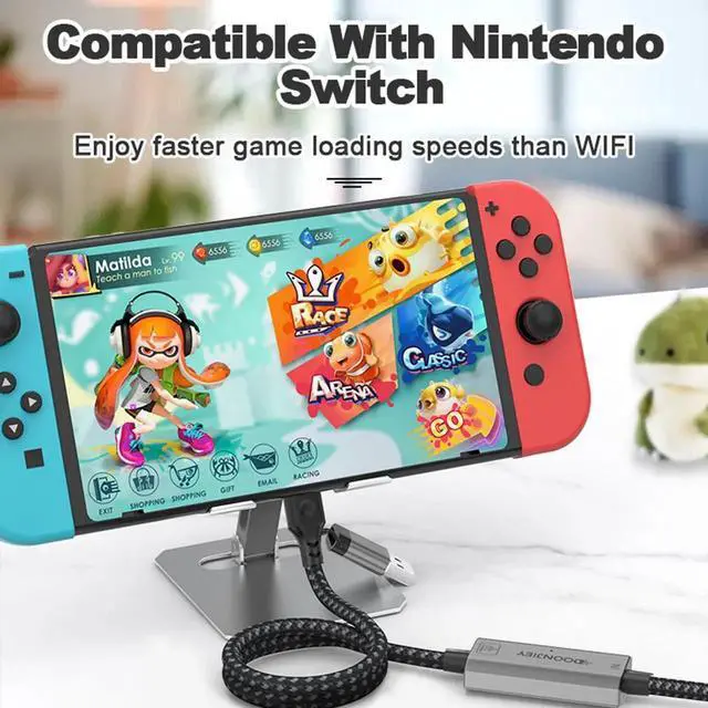 Alt view image 4 of 4 - 2-in-1 USB 3.0 & USB-C to 2.5G Ethernet Adapter, 2500Mbps Wired Network Dongle, Plug and Play for Laptop, PC, Tablet and Smartphone
