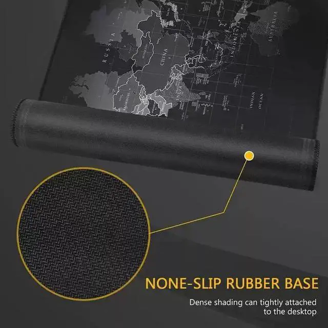 Main image of Large Gaming Mouse pad Computer Gamer Desk Mouse Mat Extended Computer Desk Mouse Mat for Gamers, Non-Slip Rubber Base, Waterproof Surface, Stitched Edges, Perfect for Keyboard & Mouse Setup