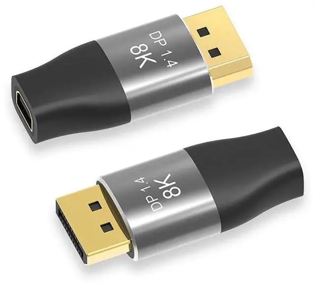 Main image of Mini DisplayPort to DisplayPort Adapter DP 1.4, Bi-Directional Transmission, Supports 8K@60Hz & 4K@144Hz, Mini DP to DP Converter for Laptops, PCs, Monitors and Graphics Cards