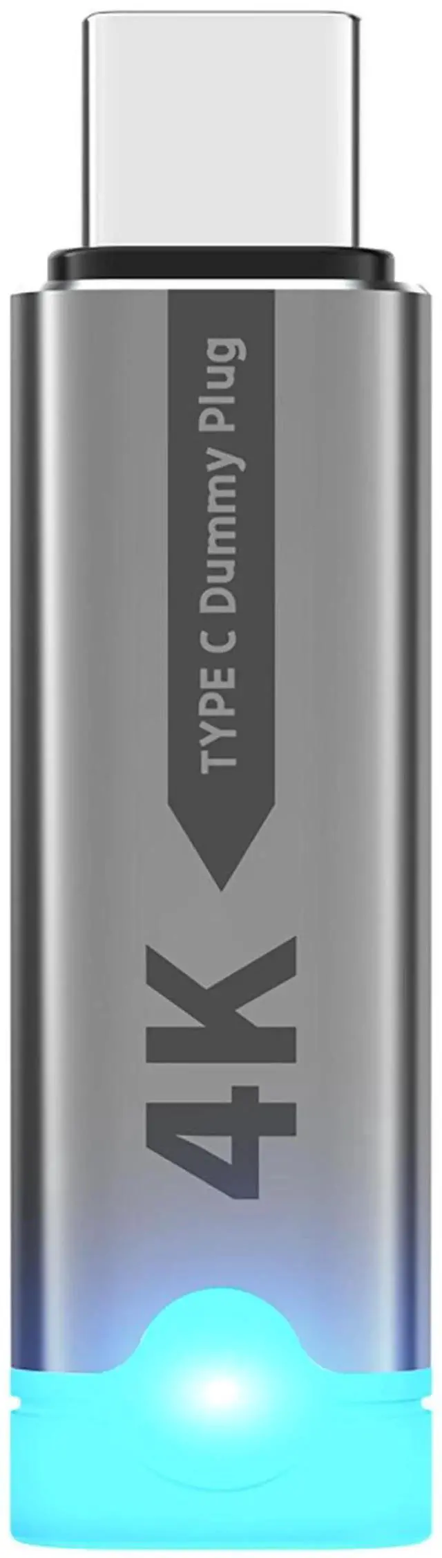 Main image of USB Type-C Virtual Display Adapter 4K@60Hz, EDID Emulator Headless Ghost Display Dongle, Plug & Play Virtual Monitor for Remote Desktop, GPU Mining, Game Hosting and Server Management