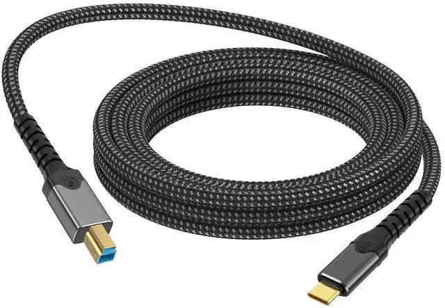Alt view image 4 of 6 - USB Type-C 3.0 to USB 3.0 Type-B Cable, 5Gbps High Speed, Gold-Plated Connectors, Cord for Printer, External Hard Drive, DAC, Scanner and USB Hub (Only for USB 3.0 B Port)