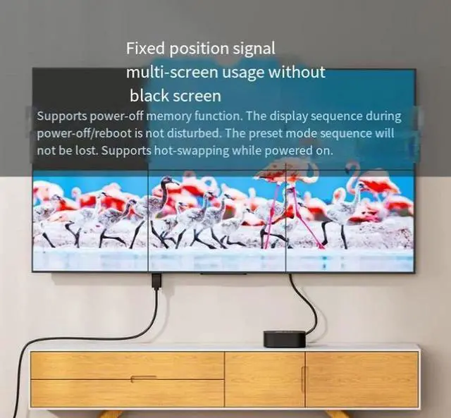 Alt view image 2 of 3 - Mini DisplayPort to HDMI Active Adapter, 4K@60Hz Resolution, AMD Eyefinity Supported, Mini DP to HDMI Converter for Laptop, MacBook, Microsoft Surface Connecting to TV, Monitor