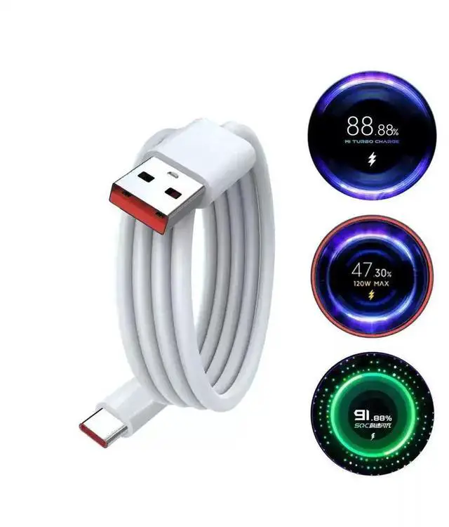 Alt view image 5 of 5 - 33W Turbo Fast Charger EU Plug With 6A USB Type C Charging Cable, PD Quick Charging Power Adapter Compatible With Poco M2, Poco X3 Series Smartphones, Portable Travel Charger Power Supply