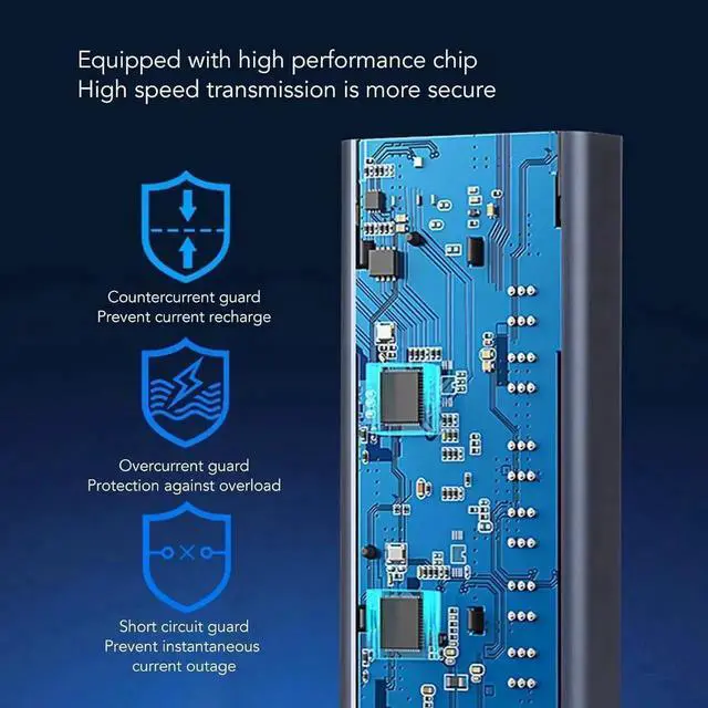 Alt view image 2 of 7 - Powered USB 3.0 Hub, 10-Port USB 3.0 Data Splitter with Independent On/Off Switches, USB Hub with 60W Power Adapter 100-240V US Plug, Multiport USB Expansion Station for Laptop Desktop PC