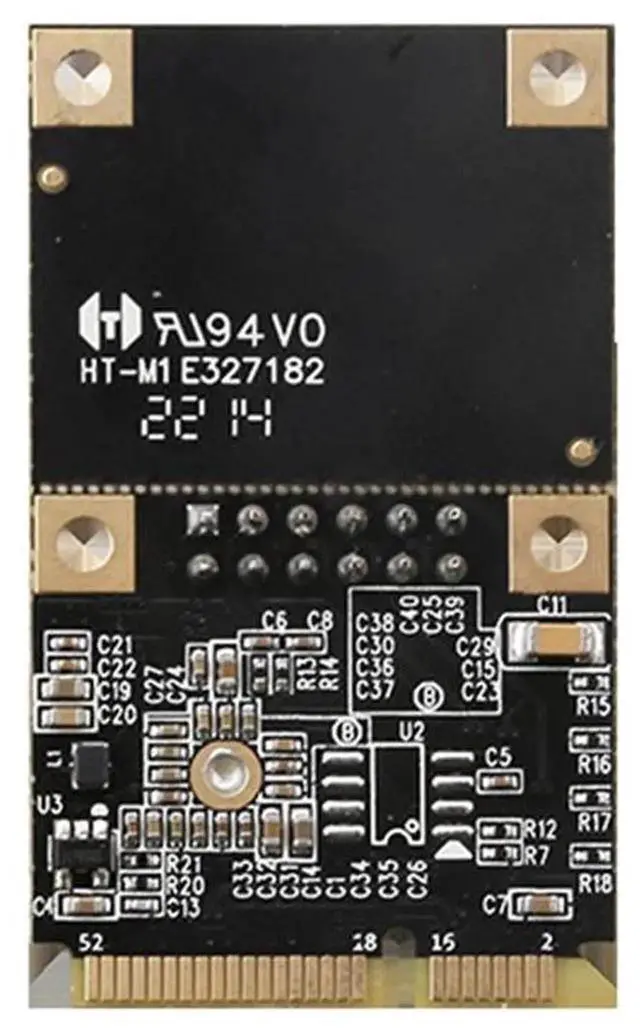 Alt view image 4 of 4 - Mini PCIe to 2.5G Ethernet Network Card with Realtek RTL8125BG Chip, 2500Mbps RJ45 LAN Adapter, Supports Full & Half Duplex, Mini PCI Express 2.5G NIC for Desktop, Embedded and Industrial Systems