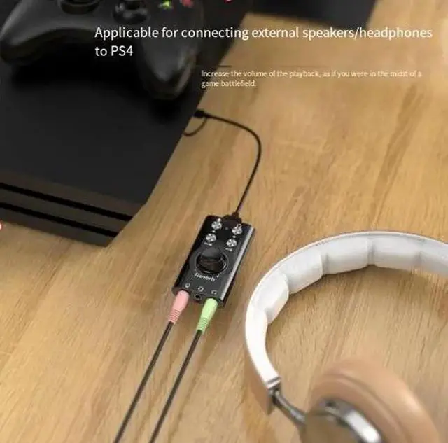 Alt view image 3 of 4 - USB 7.1 Channel External Sound Card with Voice Changer & Multiple Audio Voice Effects, Live Streaming Audio Adapter, Gaming Sound Card Compatible with PC, Laptop, Smartphone and Game Console
