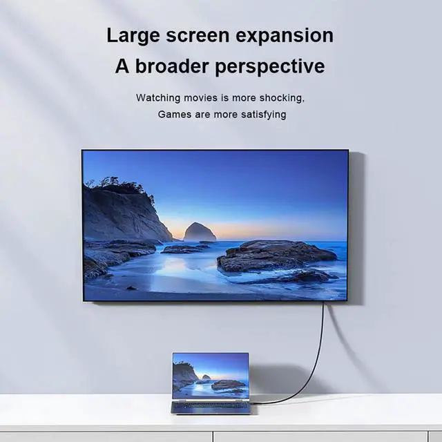 Alt view image 5 of 5 - Mini DisplayPort to Mini DisplayPort Cable, Support 16K@60Hz, 8K@120Hz, 4K@240Hz, HDR, High Speed Mini DP to Mini DP Video Cord for MacBook, Laptop, External Monitor, Projector, Graphics Card and Disp