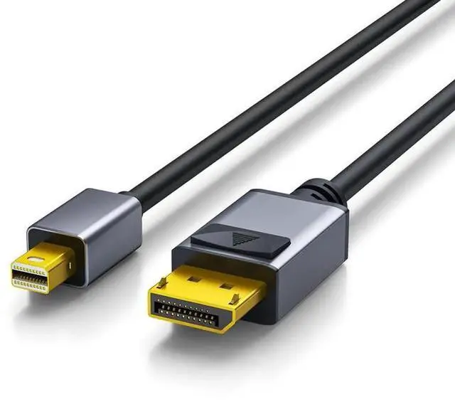 Main image of Mini DisplayPort to DisplayPort Adapter, DP 1.4 Standard Supports 8K@60Hz Video Transmission, Mini DP to DP Cable Converter for Laptop, MacBook, Surface Connecting Monitor, TV and Projector