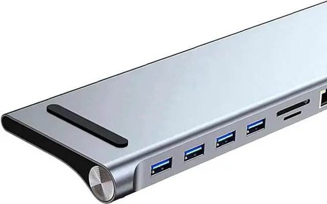 Alt view image 6 of 7 - 11 Port USB Hub Multiport Cable Adapter, Supports Fast Charging & Stable Data Connection, Portable USB Expansion Hub for Laptop, Desktop PC, Connect Flash Drives, Mouse, Keyboard and Other Peripherals