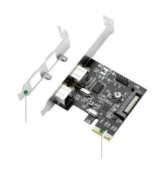 Main image of PCI Express 2 Ports PS/2 Expansion Card with 4 Pin Power Connector, PCIe to Dual PS2 Controller Adapter for PC Traditional PS/2 Keyboard and Mouse Support Desktop Computer