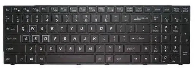 Main image of Laptop Replacement Keyboard for PowerSpec 1710, Black US English Layout with Backlight, Notebook Keyboard Repair Spare Part for PowerSpec 1710 Gaming Laptop