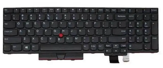 Alt view image 4 of 5 - Laptop US Keyboard with Pointing Stick for Lenovo ThinkPad T570 P51S (Not for P51), Black, Win8 Layout, PN SN20M07934 Notebook Keyboard Replacement Part