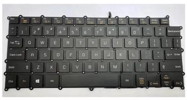 Alt view image 2 of 3 - Backlit US Layout Laptop Keyboard for LG Gram 13Z980 13ZD980 14Z980, Part Number AEW73969812, Notebook Keyboard Replacement Spare Part