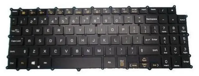 Main image of Backlit US Layout Laptop Replacement Keyboard for LG Gram 15Z990,15Z995,15Z990A,15ZD990, Black English Notebook Keyboard Repair Spare Part