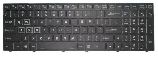 Main image of Backlit US English Laptop Replacement Keyboard for Sager NP8373 NP8374 NP8375 NP8375-S, Black Notebook Gaming Keyboard Repair Spare Part