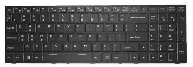 Main image of Backlit US English Laptop Replacement Keyboard for Sager NP8151 NP8152 NP8155 NP8156 NP8157, Black Gaming Notebook Keyboard Repair Spare Part