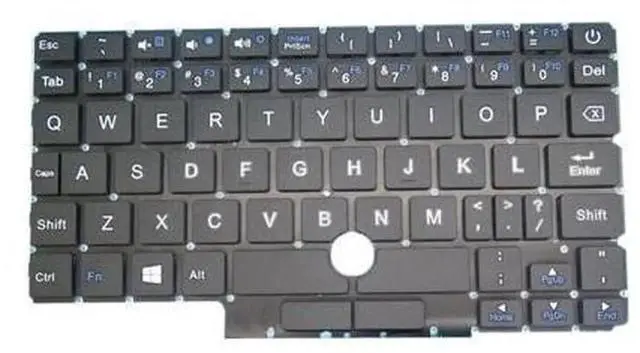 Main image of Frameless US English Laptop Replacement Keyboard for TOPOSH T163 ZX-133 YMS-0049, Notebook Keyboard Repair Spare Part (No Frame)
