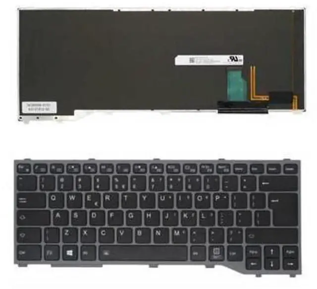 Main image of Backlit US Black Laptop Replacement Keyboard for Fujitsu LifeBook T937 T938 T939, Notebook Repair Spare Part