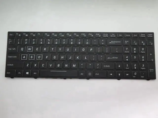 Main image of Backlit Black US English Laptop Replacement Keyboard for Origin PC EVO16-S, Gaming Notebook Keyboard Repair Spare Part