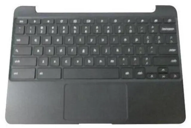 Main image of Black Palmrest Assembly with US Keyboard & Touchpad for Samsung Chromebook XE500C13, Upper Case Replacement Spare Part