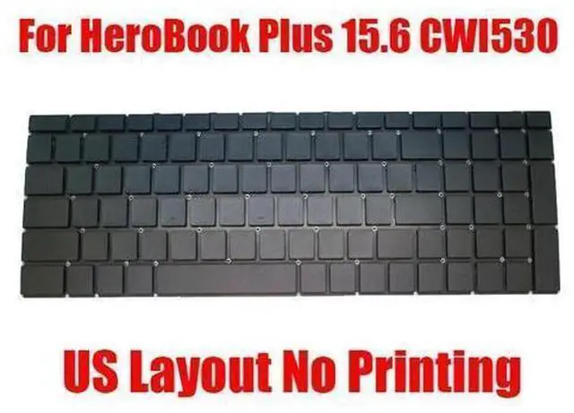 Main image of US Layout Replacement Laptop Keyboard for Chuwi HeroBook Plus 15.6 CWI530, Part Number MB3501006 XK-HS111, US QWERTY Notebook Keyboard, Direct Fit Repair Spare Part for Chuwi HeroBook Plus 15.6 Inch