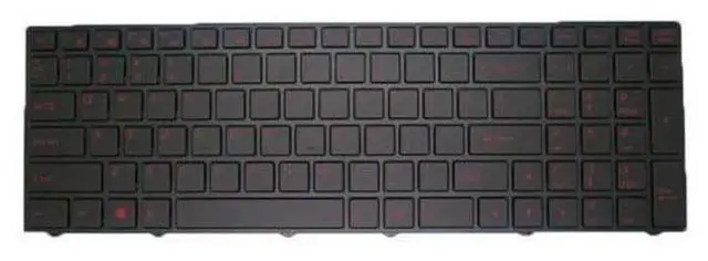 Alt view image 2 of 4 - US English Backlit Replacement Laptop Keyboard With Frame Compatible with CLEVO N770 N770WG N770WL N770WU N770GU, US QWERTY Backlight Notebook Keyboard, Direct Fit Repair Spare Part for Clevo Gaming