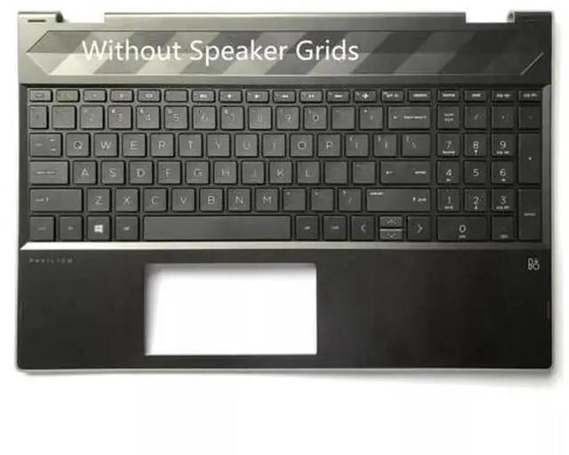 Main image of Upper Case Palmrest Assembly with US Layout Keyboard, Replacement Part L20848-001 Compatible with HP Pavilion X360 15T-CR 15-CR Notebook, Complete Top Shell Repair Spare Part for HP 15T-CR Series Conv