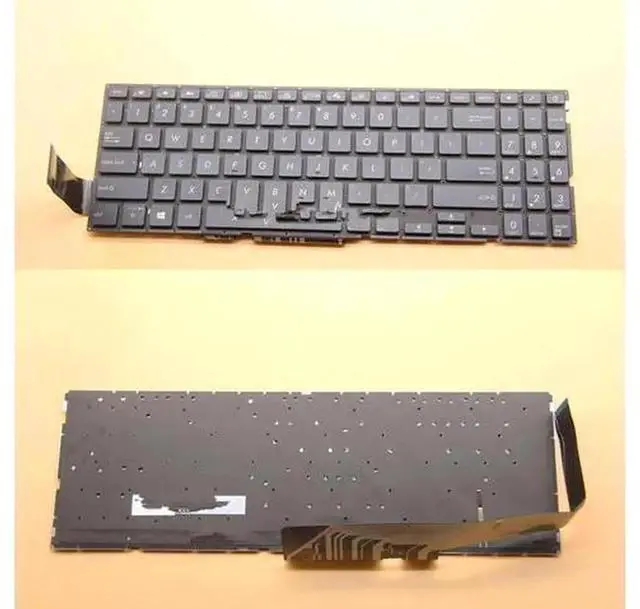Main image of English Backlit Laptop Keyboard US Layout Replacement for ASUS Mars15 X571 X571G X571GT X571GD X571U X571F K571 K571GT F571 F571G F571GT VX60GT VX60G, Notebook Keyboard Repair Spare Part