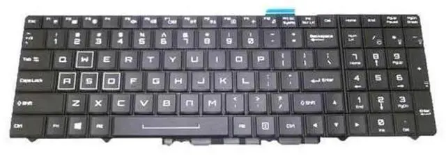 Main image of US English Backlit Laptop Replacement Keyboard for BBEN G173, Black Notebook Internal Backlight Keyboard Repair Spare Part