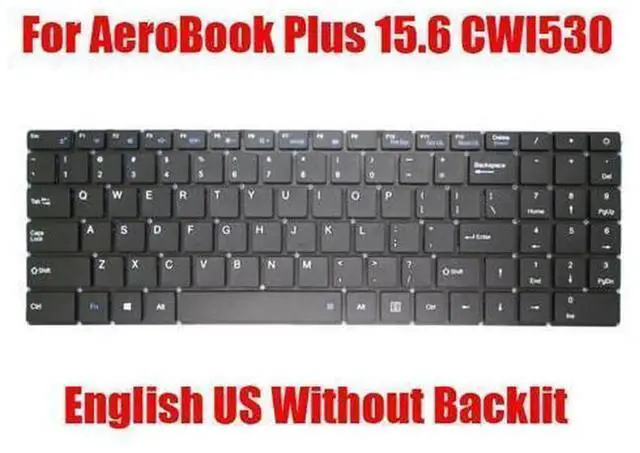 Main image of US English Black Laptop Replacement Keyboard for Chuwi AeroBook Plus 15.6 CWI530, Notebook Internal Keyboard Repair Spare Part