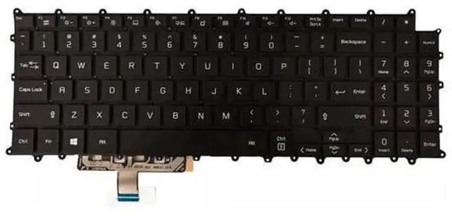 Alt view image 3 of 3 - New US Backlit Laptop Replacement Keyboard for LG 16Z90P 16Z90P-G 16Z90P-K 16Z90P-N, Black Notebook Internal Backlight Keyboard Repair Spare Part