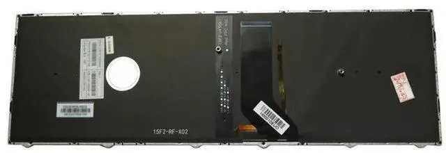 Alt view image 3 of 5 - US English Backlit Laptop Replacement Keyboard for CLEVO N250, PN CVM15F23USJ430A 6-80-N7500-012-1HA, Notebook Internal Backlight Keyboard Repair Spare Part