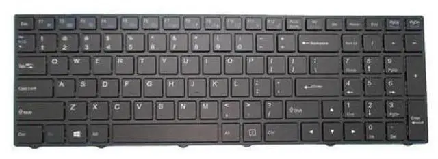 Alt view image 2 of 5 - US English Backlit Laptop Replacement Keyboard for CLEVO N250, PN CVM15F23USJ4308 6-80-N7500-011-1, Notebook Internal Backlight Keyboard Repair Spare Part