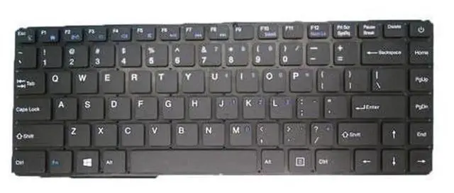 Alt view image 3 of 5 - US English Laptop Replacement Keyboard for Toposh T14, PN MB30011008 YXT-NB93-154 YXT-NB92-22 DK300V, Notebook Internal Keyboard Repair Spare Part