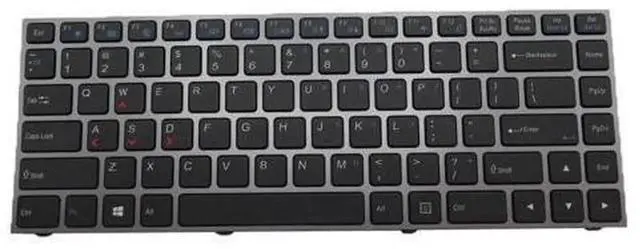 Main image of US English Backlit Laptop Replacement Keyboard for CLEVO P640HJ P640HK1 P640RE P640RF P641HJ P641RF, Notebook Internal Backlight Keyboard Repair Spare Part