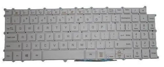 Alt view image 2 of 5 - US White Backlit Laptop Replacement Keyboard for LG 15Z980 15ZD980, PN SG-90930-XUA AEW73949802, Notebook Internal Backlight Keyboard Repair Spare Part