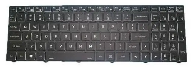 Alt view image 3 of 5 - US English Backlit Laptop Replacement Keyboard for CLEVO N15Z3 PB70 PB71 PB50 PB51, PN CVM18H93US9430, Notebook Internal Backlight Keyboard Repair Spare Part