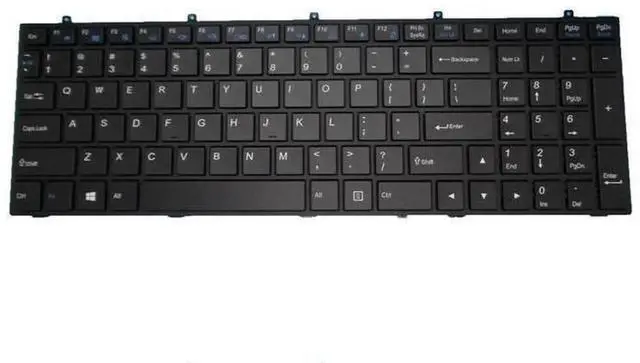 Alt view image 3 of 5 - US English Backlit Laptop Replacement Keyboard for CLEVO W350 W370ET W370SK W370SS W370SSQ W370ST, Notebook Internal Backlight Keyboard Repair Spare Part